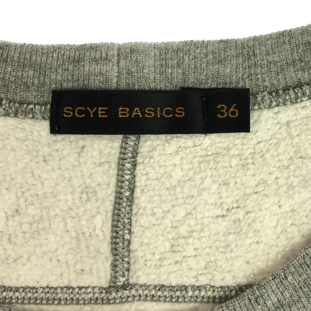 scye basics | Split Raglan Sleeve Crew Neck Sweatshirt | Size 36 | Men's