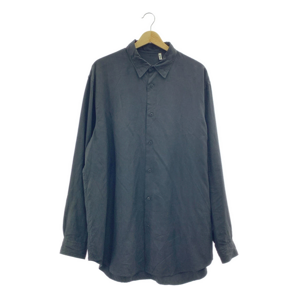 Kaptain Sunshine / キャプテンサンシャイン | Regular Collar Shirt silk 100％ / シルク オーバーシルエット シャツ | 42 | メンズ