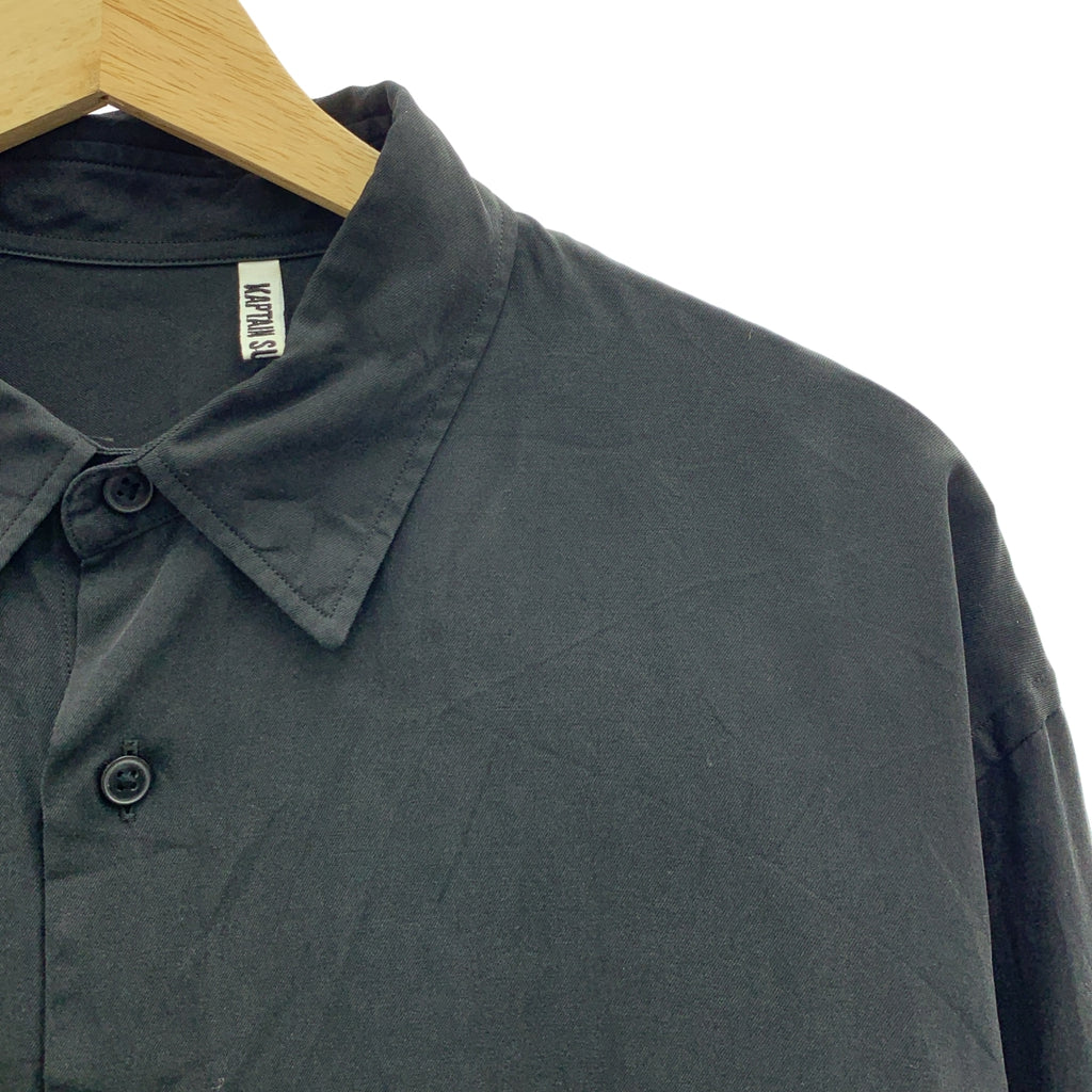 Kaptain Sunshine / キャプテンサンシャイン | Regular Collar Shirt silk 100％ / シルク オーバーシルエット シャツ | 42 | メンズ