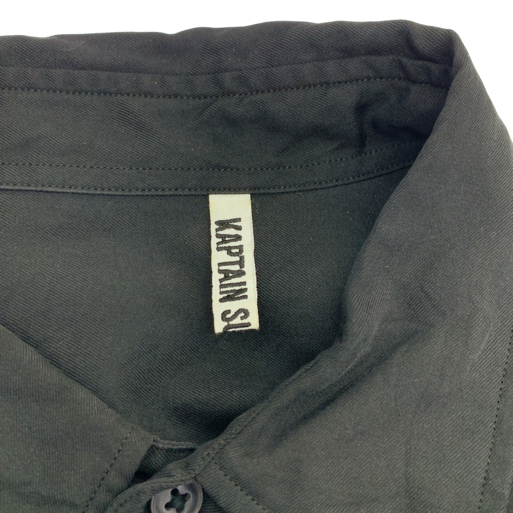 Kaptain Sunshine / キャプテンサンシャイン | Regular Collar Shirt silk 100％ / シルク オーバーシルエット シャツ | 42 | メンズ