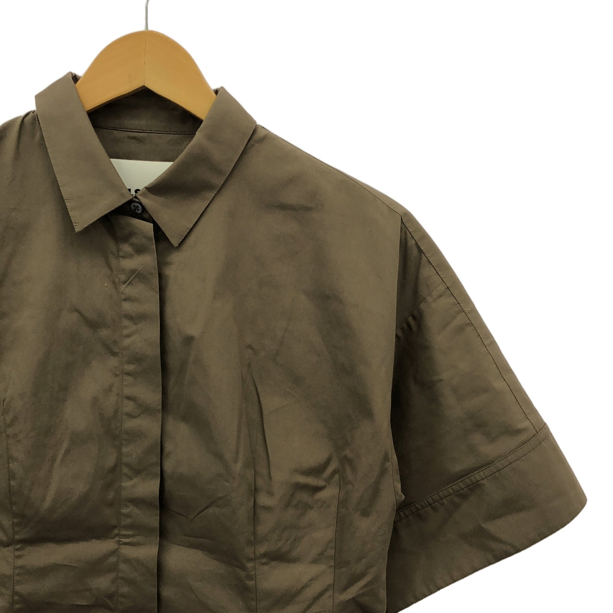 [狀況良好] JIL SANDER | 寬袖襯衫 | 尺寸 36 | 卡其色 | 女款