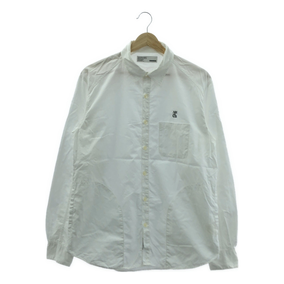 NEIGHBORHOOD / 네이버 후드 | CLASSIC WHITE SHIRT LS 로고 코튼 셔츠 | M | 화이트 | 남성