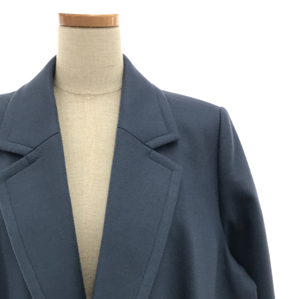 HYKE / 하이크 | 2022AW | 울 롱 코트 | 3 | 블루 | 여성