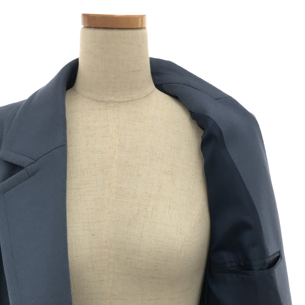 HYKE / 하이크 | 2022AW | 울 롱 코트 | 3 | 블루 | 여성