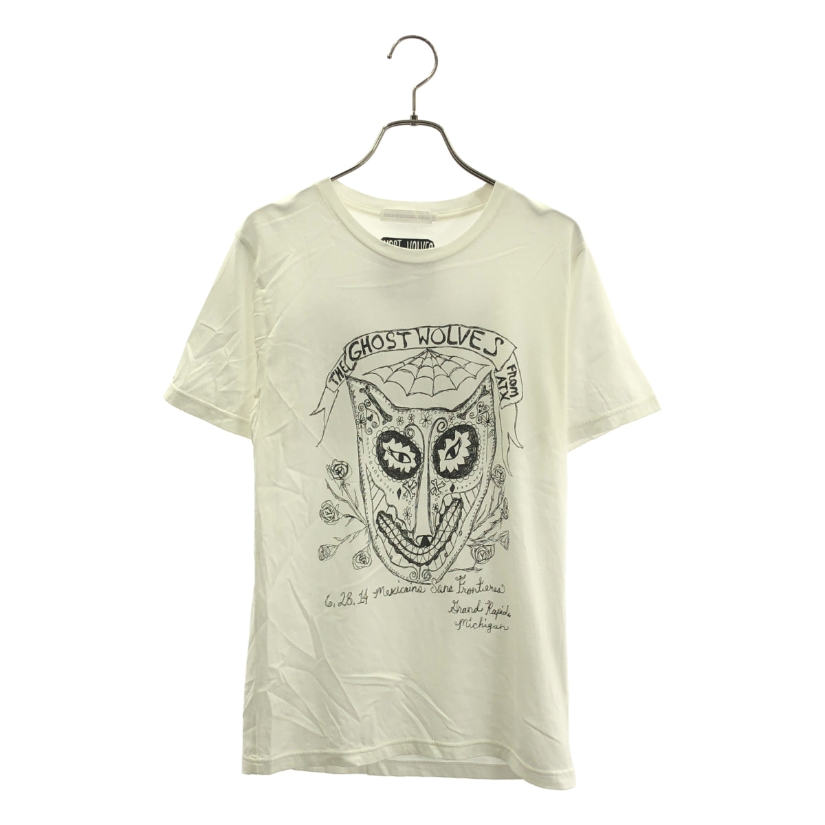 THEE HYSTERIC XXX / ジィヒステリックトリプルエックス | the GHOST WOLVES プリント Tシャツ | S | ホワイト | メンズ