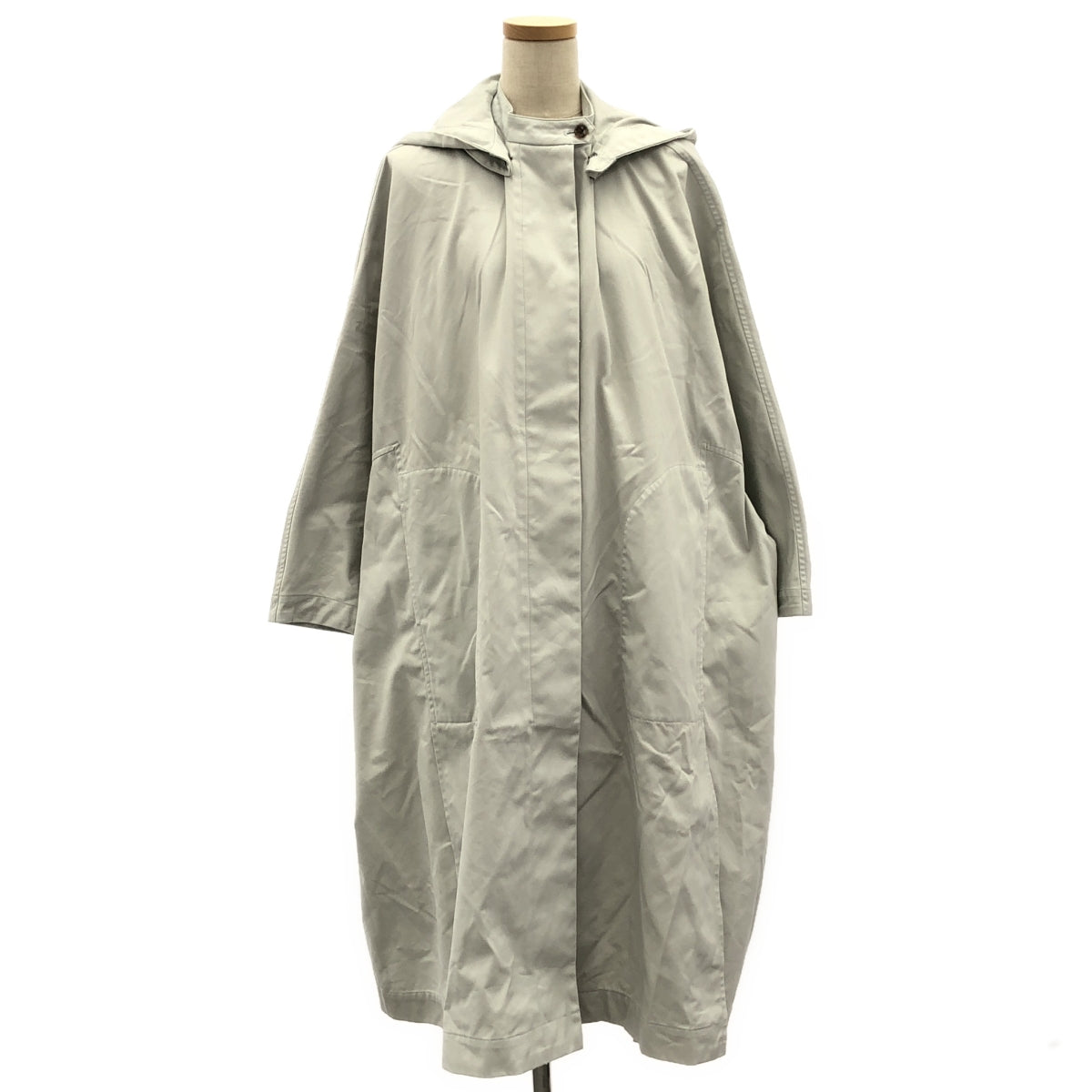 TENNE HANDCRAFTED MODERN | 連帽長版披風大衣 | 棉長披風大衣 | F |