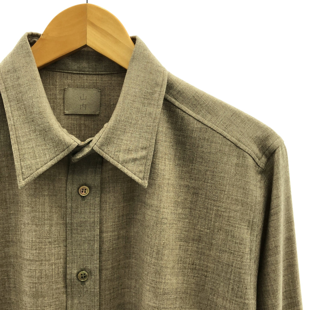 山内 / ヤマウチ | ヤクウール・スタンダード オーバーシャツ | 4 | メンズ