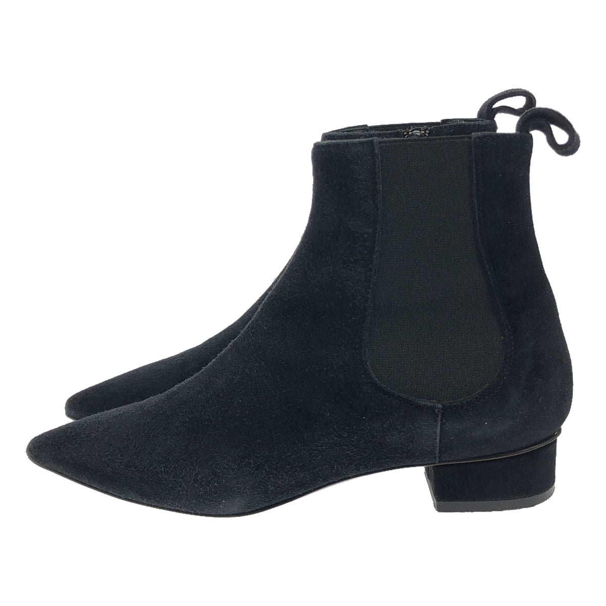 L'AUTRE CHOSE | Suede leather side zip short boots | 36 |