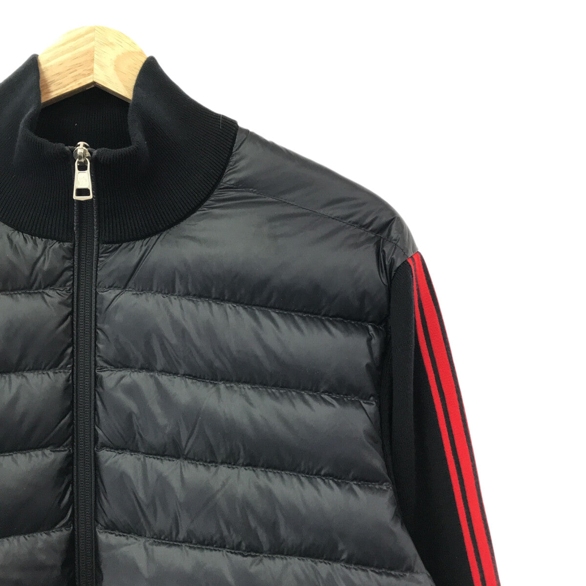 MONCLER | TRICOT CARDIGAN knitted down jacket | L | Navy | Men's