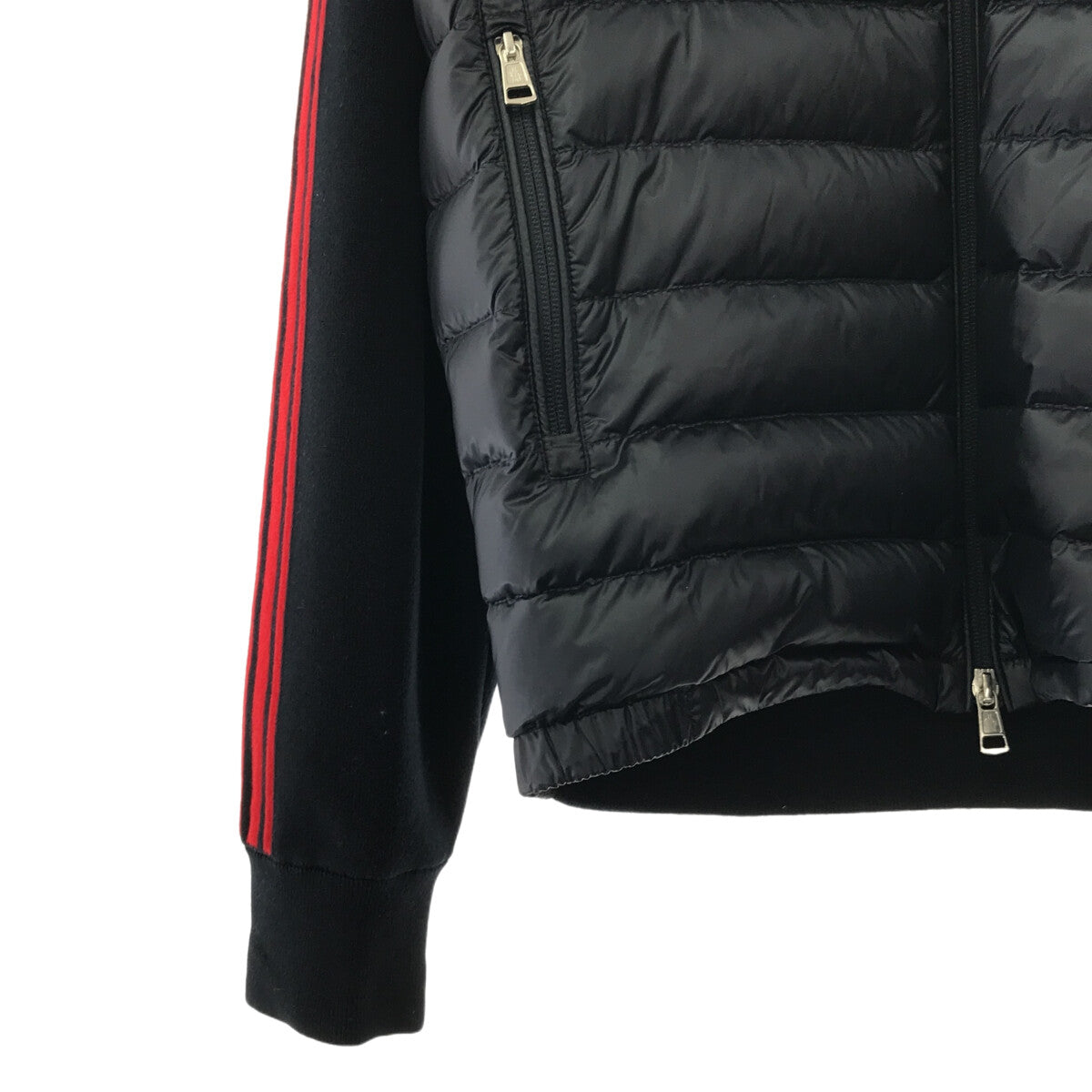 MONCLER | TRICOT CARDIGAN knitted down jacket | L | Navy | Men's