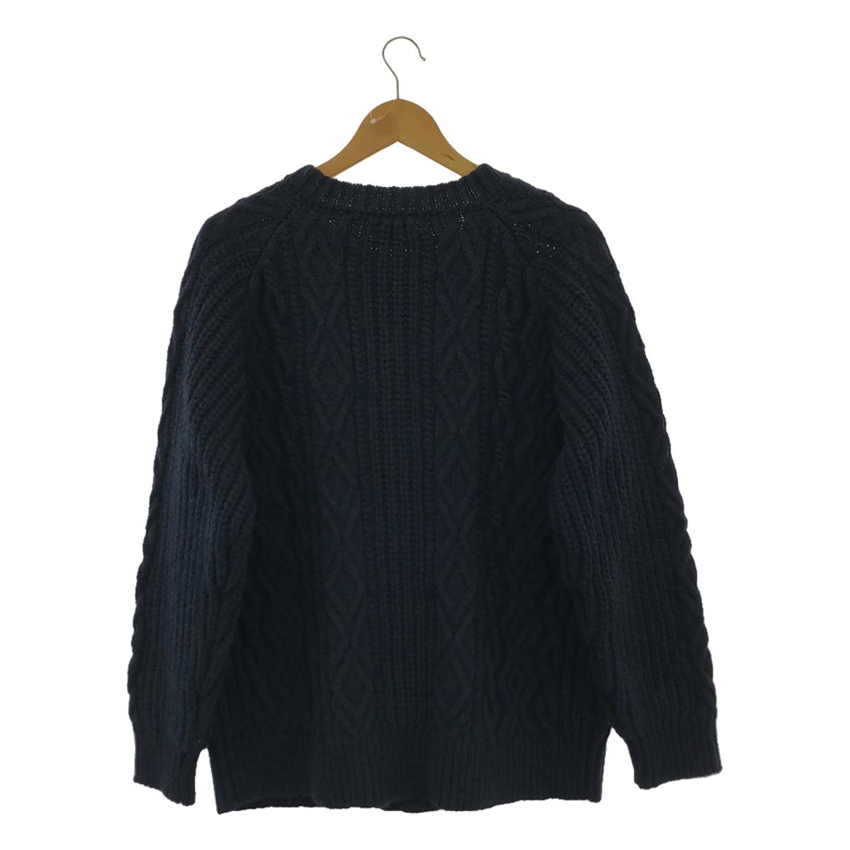 SHIPS | Washable Fisherman Aran Knit Cardigan | L | Men's