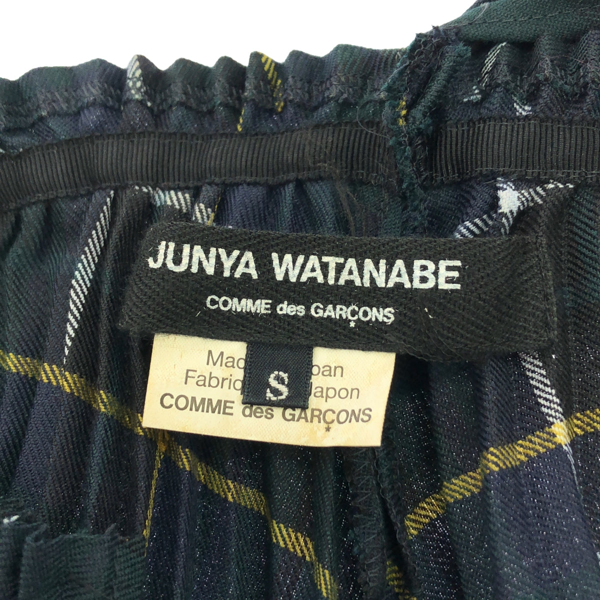 JUNYA WATANABE COMME des GARCONS / ジュンヤワタナベ | 2017AW | タータンチェック プリーツ ロングワンピース | S | レディース