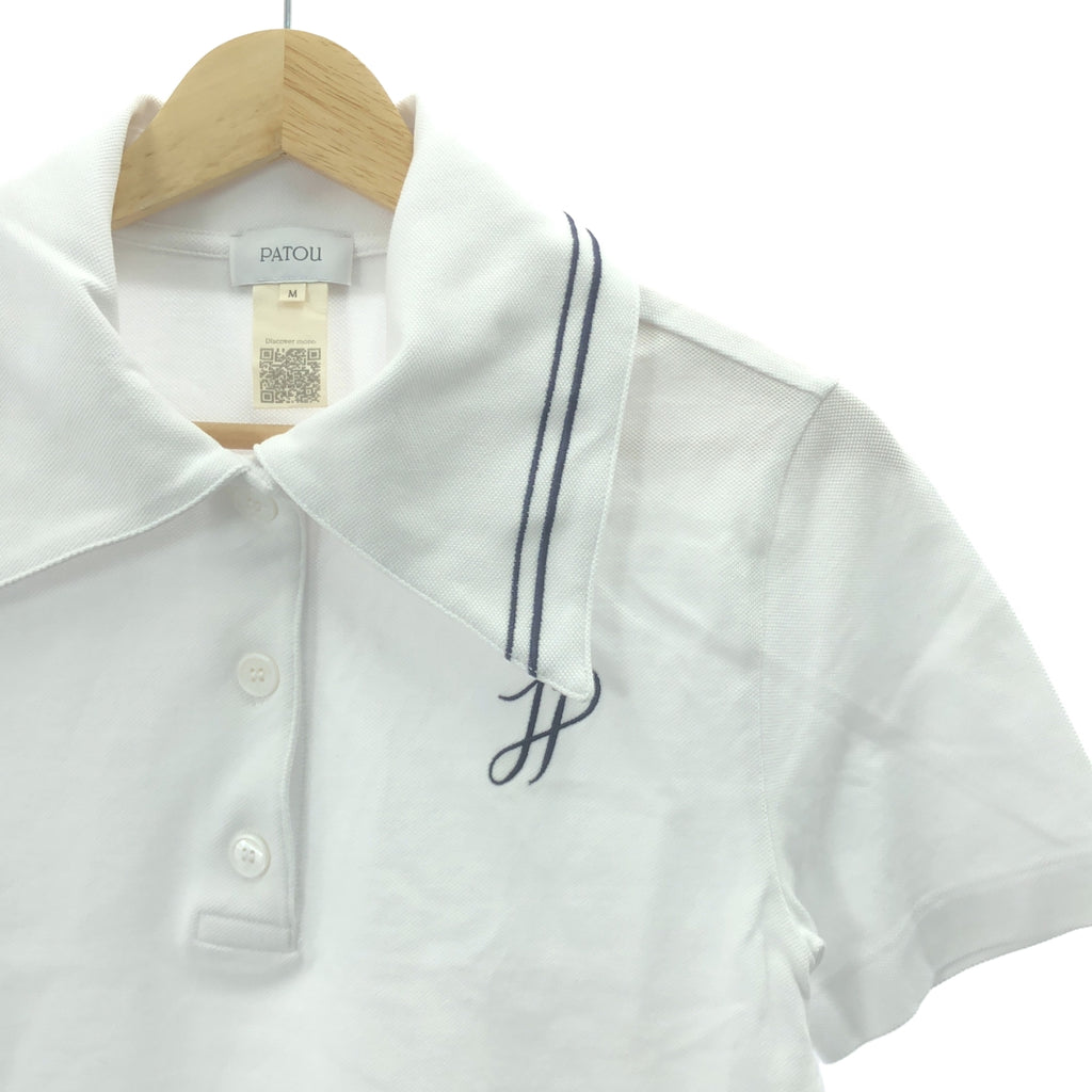 PATOU / パトゥ | ピケ オーガニックコットン Jp ロゴ ポロシャツ | M | ホワイト | レディース