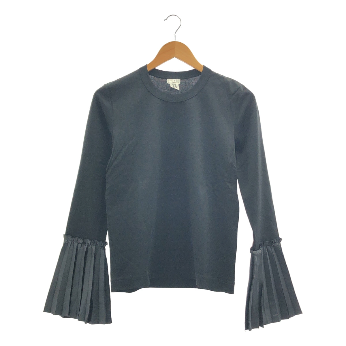 noir kei ninomiya / ノワールケイニノミヤ | 2019SS | 異素材 切替 プリーツドッキング カットソー | S | レディース