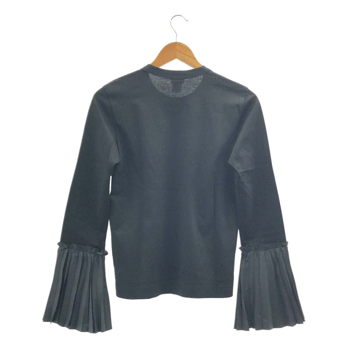 noir kei ninomiya / ノワールケイニノミヤ | 2019SS | 異素材 切替 プリーツドッキング カットソー | S | レディース