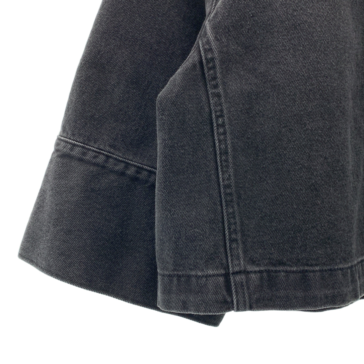 MUVEIL / 뮤베일 | × Dickies / 디키즈 착탈 가능 레이스 컬러 블랙 데님 재킷 | 38 | 여성