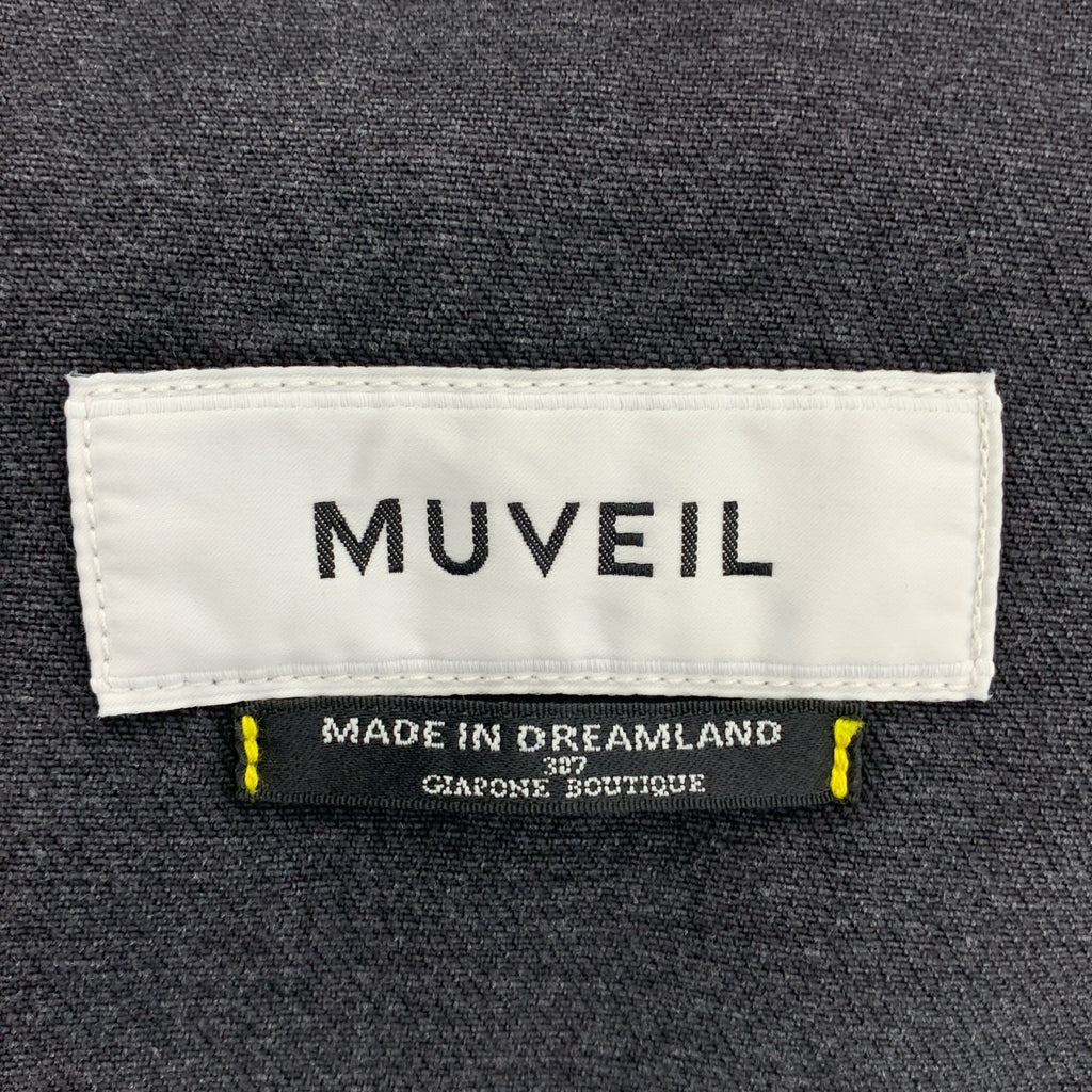 MUVEIL / 뮤베일 | × Dickies / 디키즈 착탈 가능 레이스 컬러 블랙 데님 재킷 | 38 | 여성