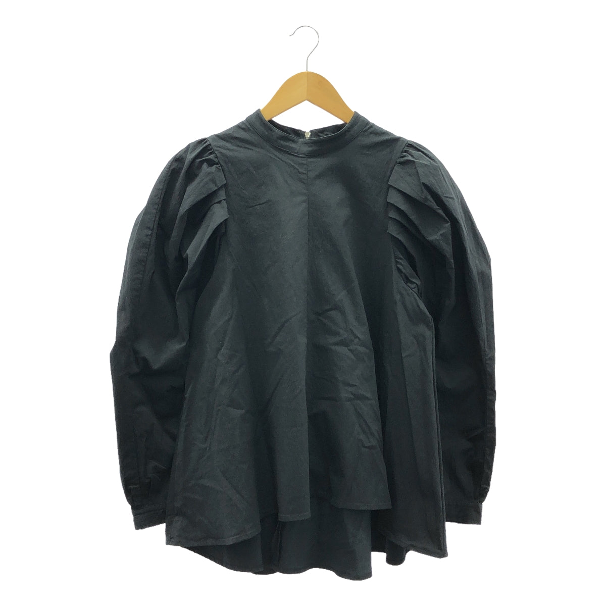 ELENDEEK | Tuck Sleeve Flare Blouse | F | Black | Women's