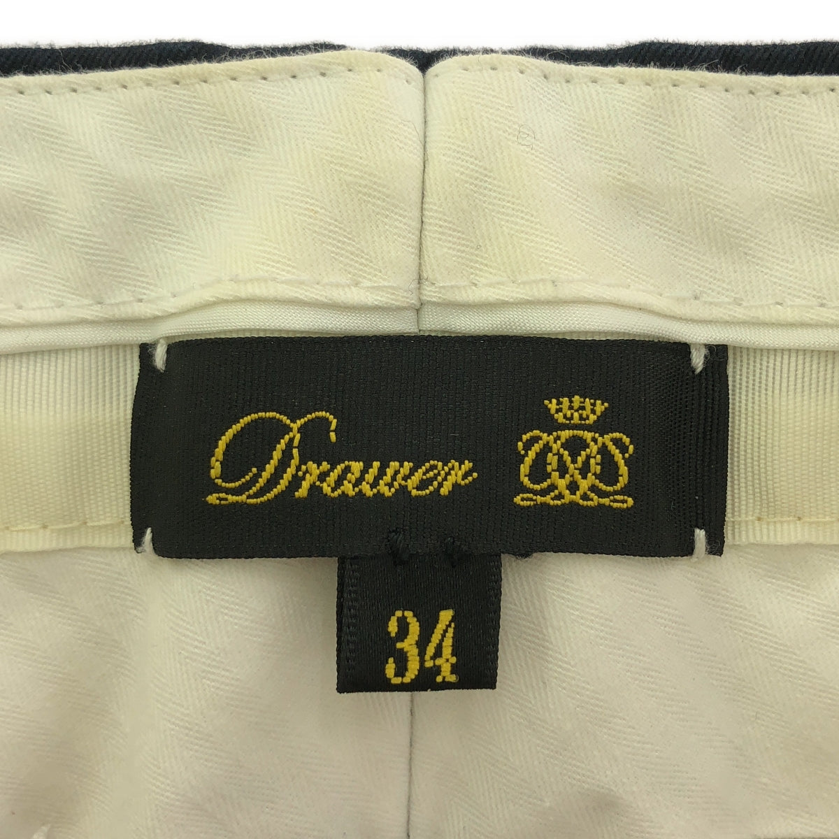 Drawer / ドゥロワー | コットンギャバ テーパードパンツ | 34 | ネイビー | レディース