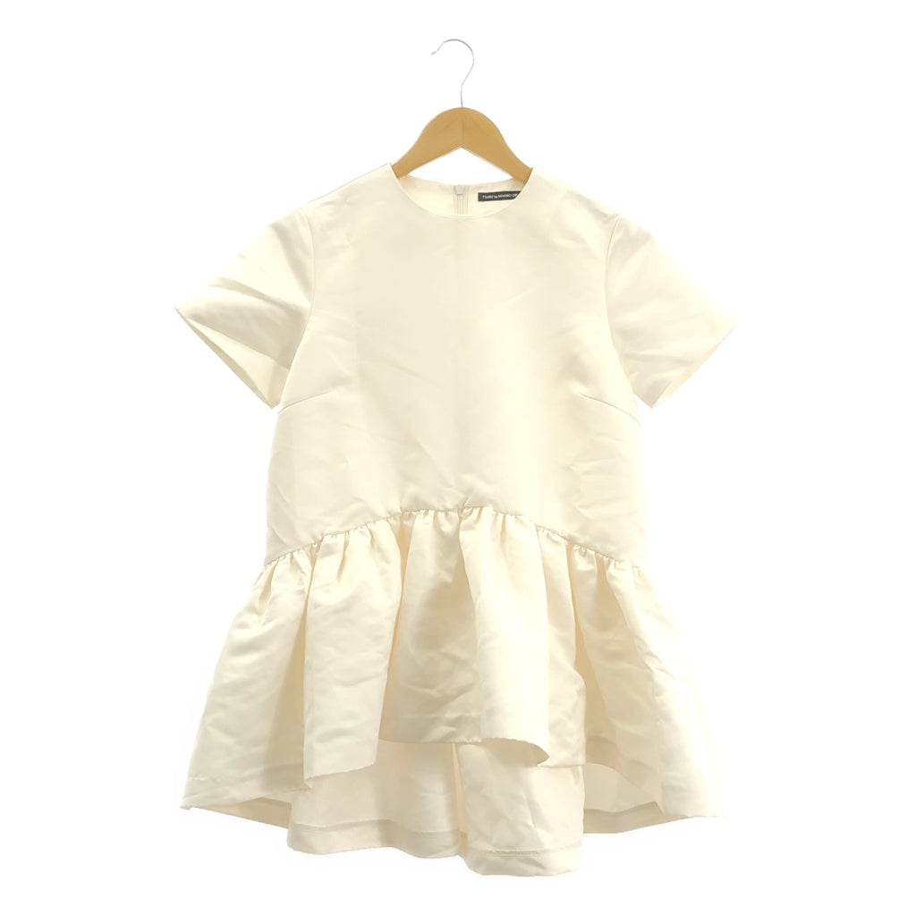 及川真理子 | TSURU緞面荷葉邊襯衫/襯衫 |