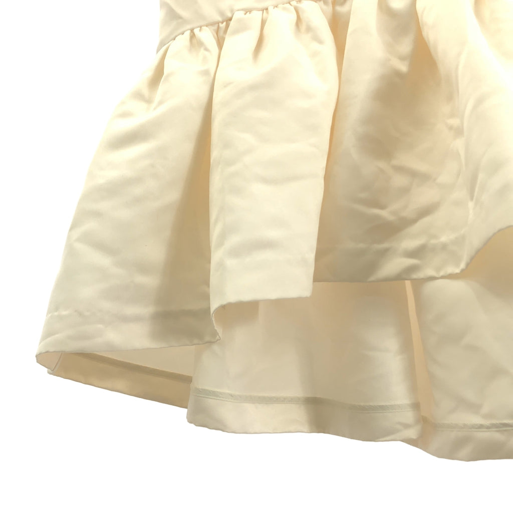 及川真理子 | TSURU緞面荷葉邊襯衫/襯衫 |