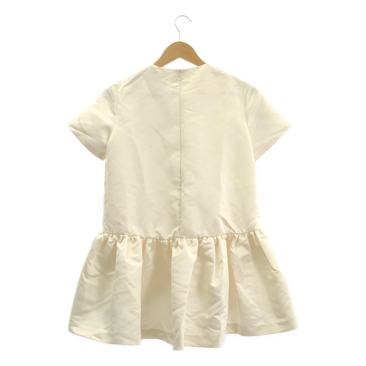 及川真理子 | TSURU緞面荷葉邊襯衫/襯衫 |