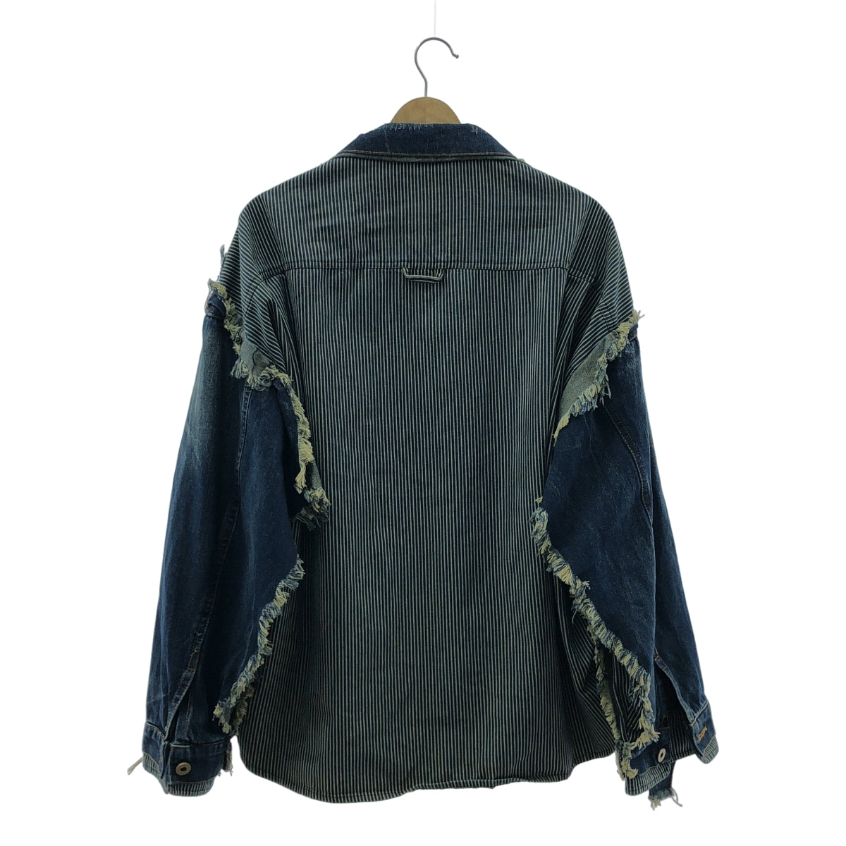 Maison MIHARA YASUHIRO / 메종 미하라야스 히로 | 2022SS | 컷오프 가공 히코리 데님 전환 트래커 재킷 | 44 | 남성