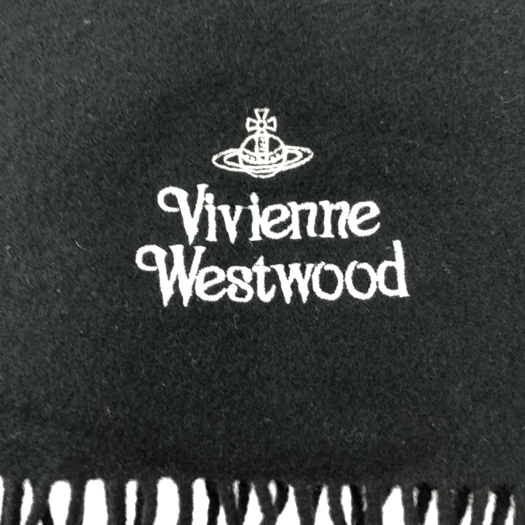 Vivienne Westwood | 標誌刺繡流蘇圍巾 |