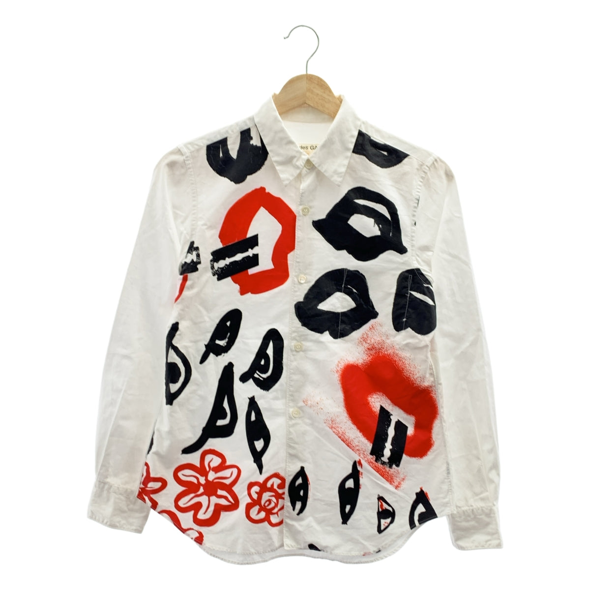 COMME des GARCONS / コムデギャルソン | AD2000 | コットン プリント レギュラーカラー シャツ ブラウス | S | レディース