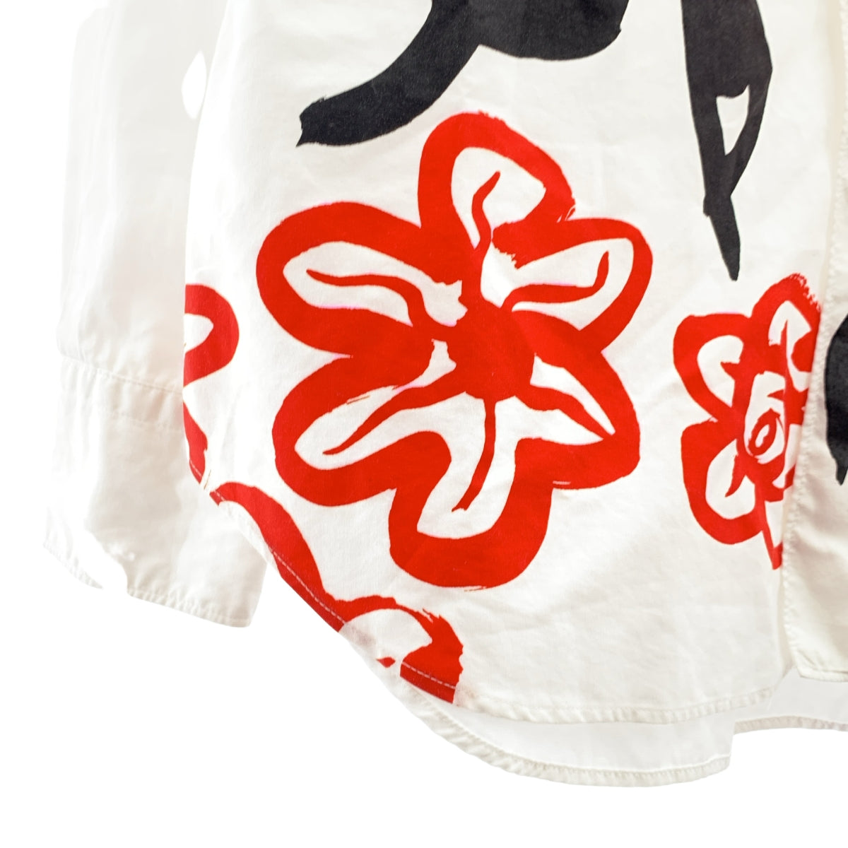 COMME des GARCONS / コムデギャルソン | AD2000 | コットン プリント レギュラーカラー シャツ ブラウス | S | レディース