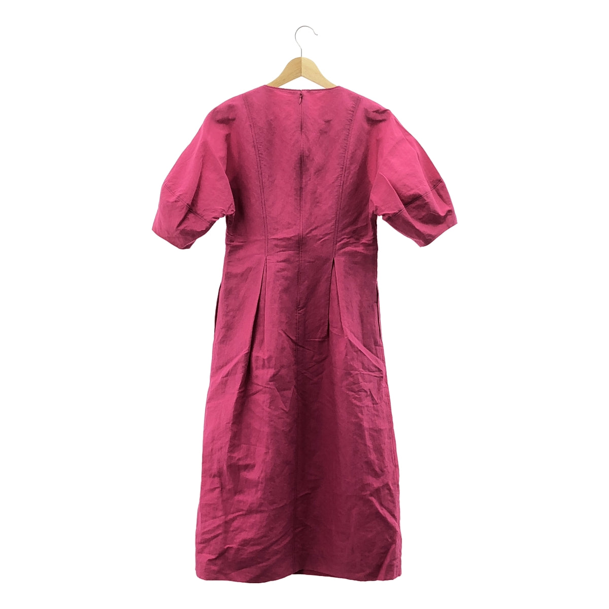 Tomorrowland BALLSEY / 투모로랜드 볼지 | 2023SS | 린넨 코튼 무브 웨스트 택 원피스 | 34 | 핑크 | 여성