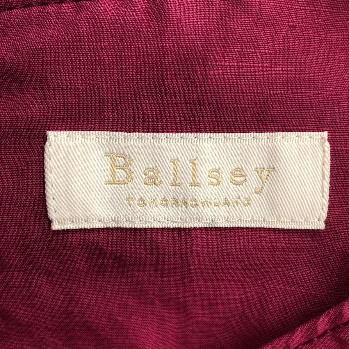 Tomorrowland BALLSEY / トゥモローランドボールジー | 2023SS | リネン コットン ムーブ ウエストタック ワンピース | 34 | ピンク | レディース