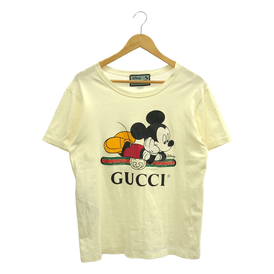 GUCCI / Gucci | × Disney / Disney Mickey / 492347 Printed T-shirt / Unisex | XS | Ecru | Men's