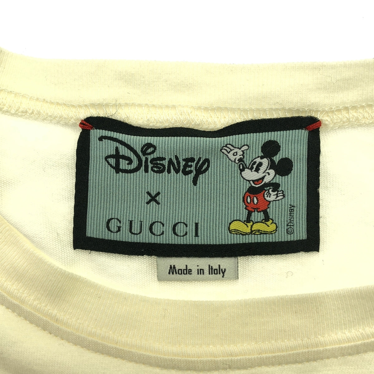 GUCCI / Gucci | × Disney / Disney Mickey / 492347 Printed T-shirt / Unisex | XS | Ecru | Men's