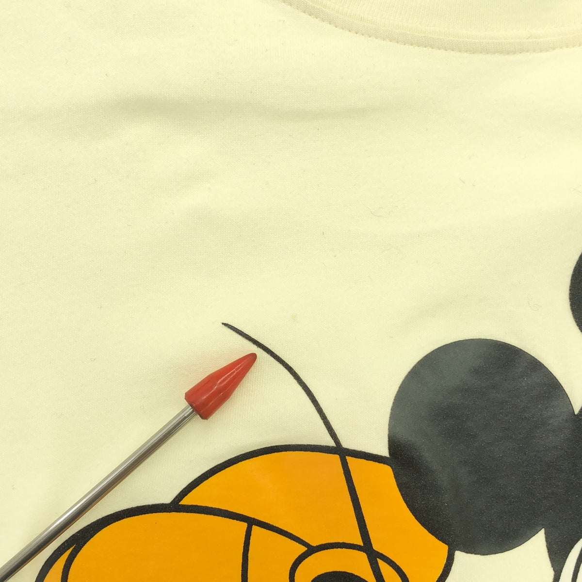 GUCCI / Gucci | × Disney / Disney Mickey / 492347 Printed T-shirt / Unisex | XS | Ecru | Men's