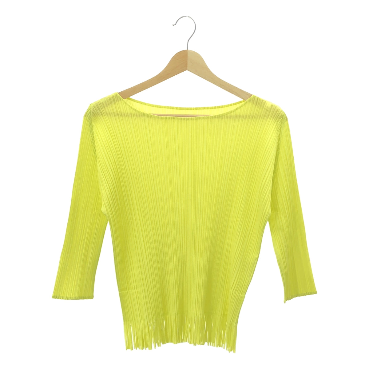 PLEATS PLEASE ISSEY MIYAKE / 플리츠 프리즈 이세이 미야케 | 프린지 풀오버 | 3 | 옐로우 | 여성