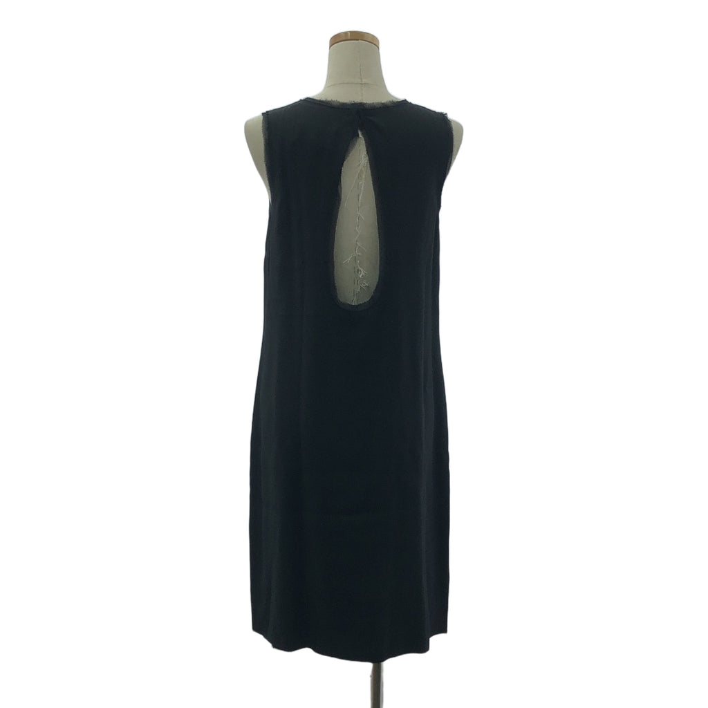 [狀況良好] Maison Margiela | 人造絲羊毛露背無袖洋裝 | 38碼 | 黑色 | 女款