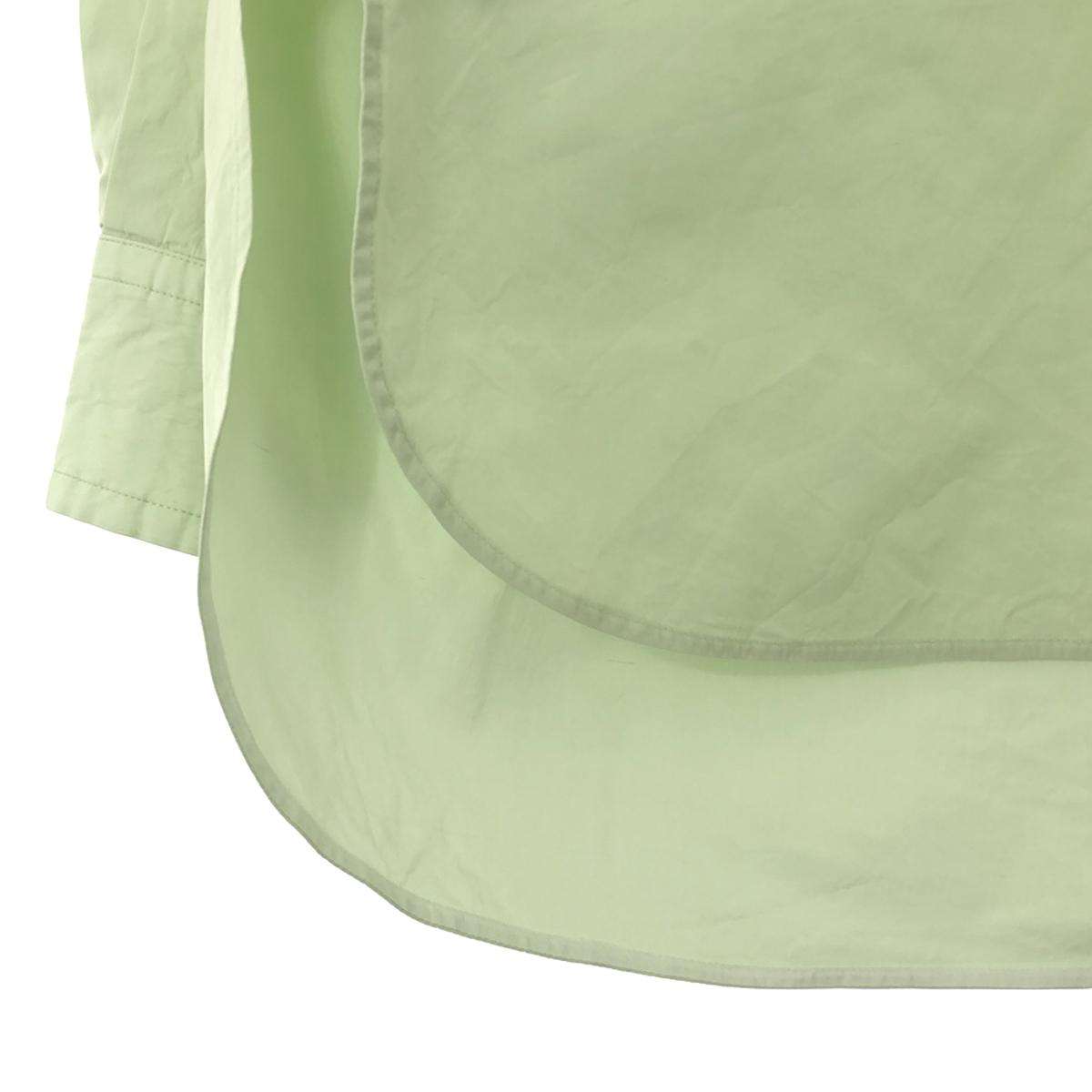 BLAMINK | Back zip crew neck blouse | 38 | Light green | Women's