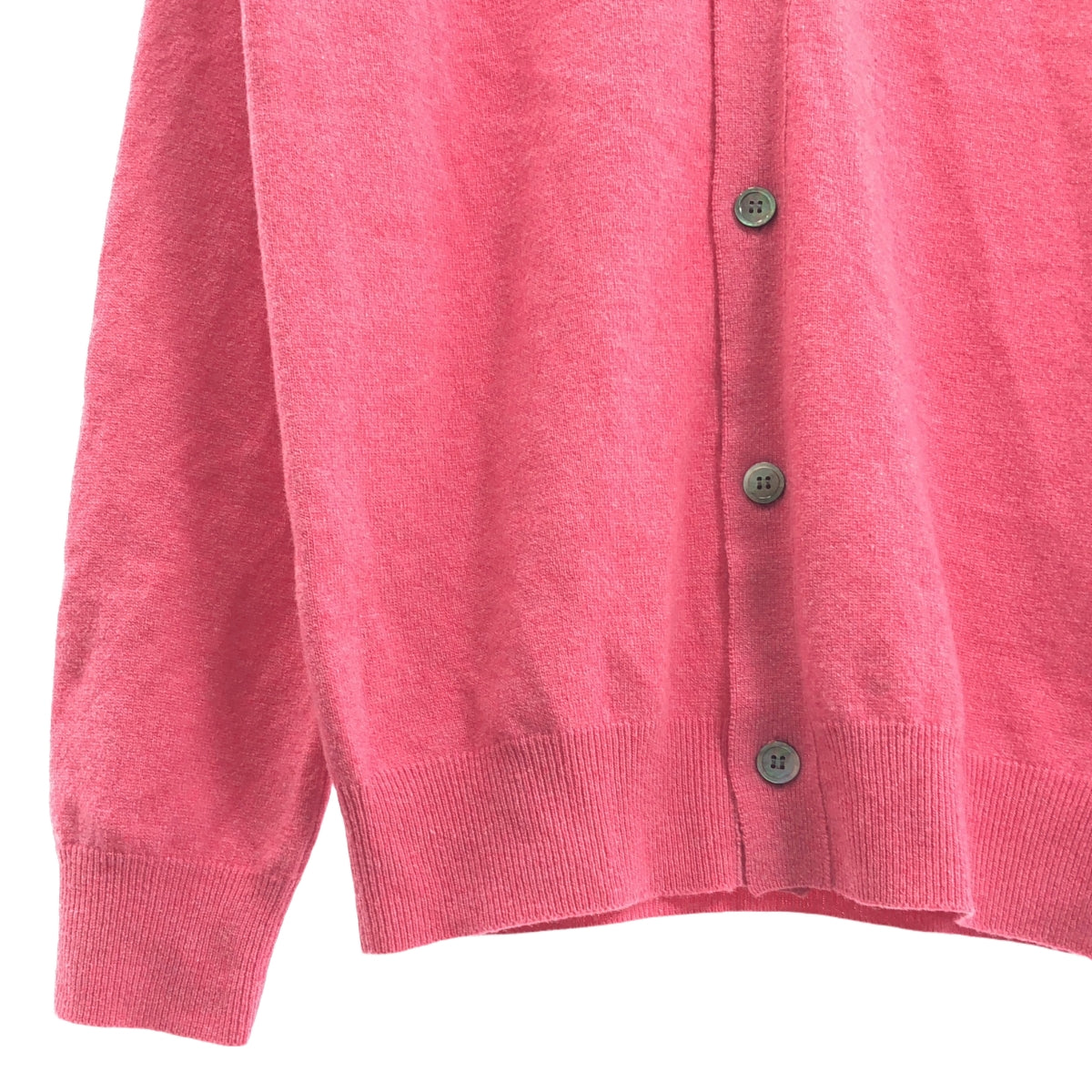 【美品】  PLAY COMME des GARCONS / プレイコムデギャルソン | 2021AW | ウール ハートワッペン オーバー ニット カーディガン | L | ピンク | メンズ