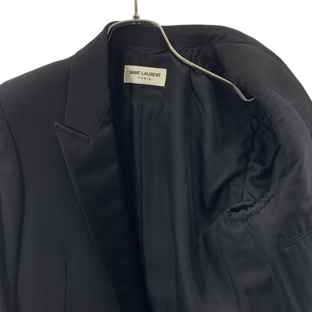 SAINT LAURENT / サンローラン | ウール ラペル切替 スモーキング ジャケット | 34 | レディース