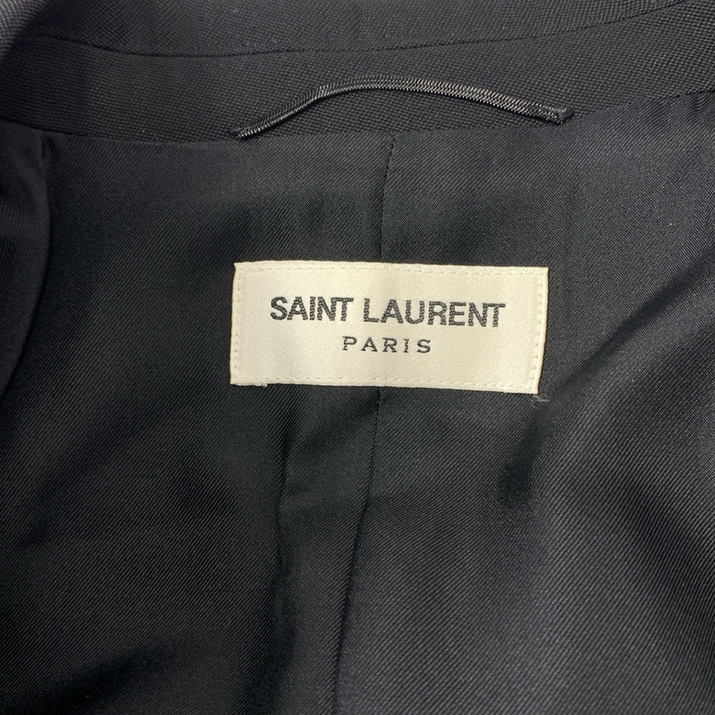 SAINT LAURENT / サンローラン | ウール ラペル切替 スモーキング ジャケット | 34 | レディース