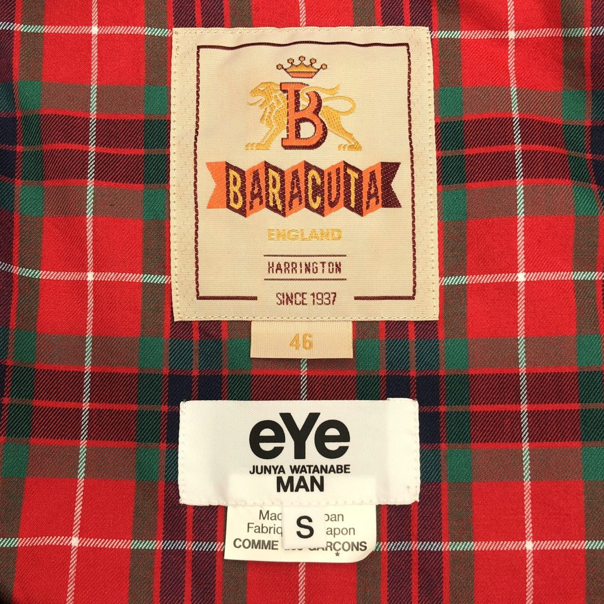 eye JUNYA WATANABE COMME des GARCONS MAN / 아이준야 와타나베 맨 | 2023SS | Baracuta G9 CUSTOMIZE JACKET 블루존 재킷 | 46 |