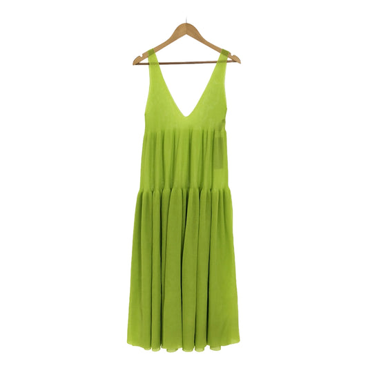 【新品】  CFCL / シーエフシーエル | 2024SS | CASCADES DRESS 2 Vネック フレアドレス ワンピース | 3 | LIME | レディース