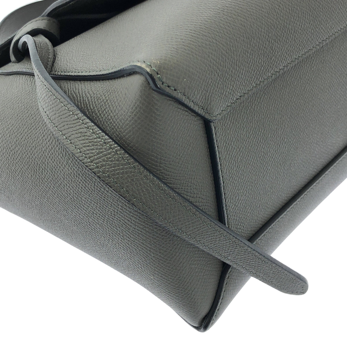 【미품】 CELINE / 셀린느 | MICRO BELT BAG / 2way 숄더 포함 마이크로 벨트 핸드백 | 회색 | 여성