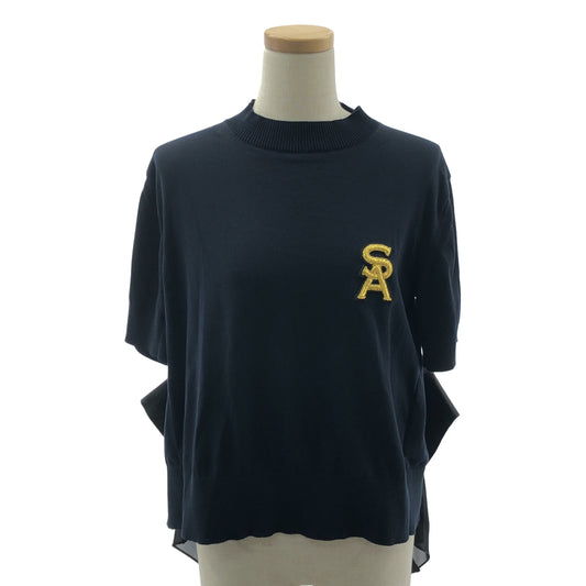 sacai / サカイ | 2025SS | Emblem Knit Pullover エンブレム ニット プルオーバー | 2 | レディース