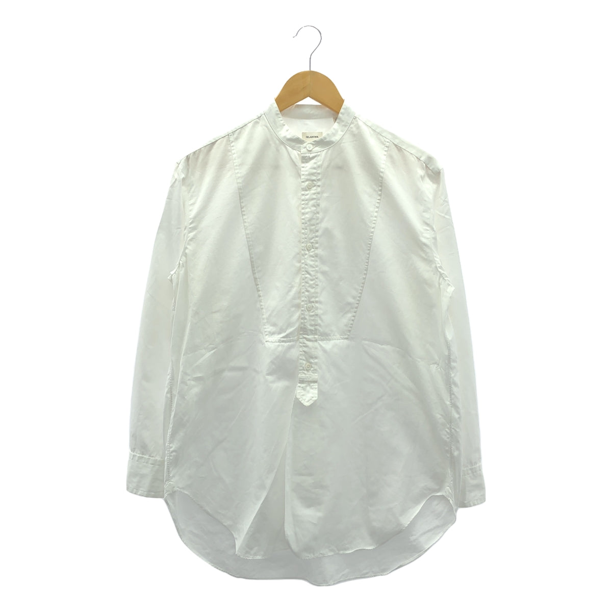 BLAMINK | Cotton band collar shirt | Size 38 | Women's