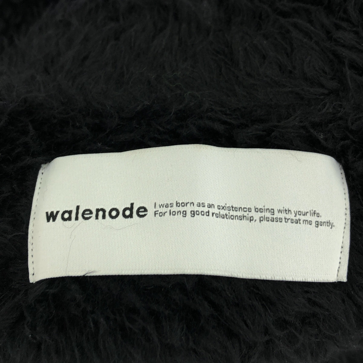 walenode / ウェルノード | 2023AW | ロイヤルベビーアルパカ ファーベスト | 1 | ブラック | メンズ