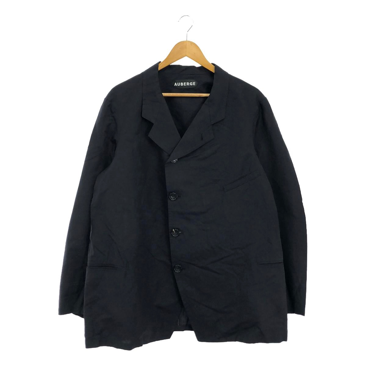 [New] AUBERGE | 2024SS | ATGET Cotton Linen Sack Coat Jacket | 44 | Navy | Men's