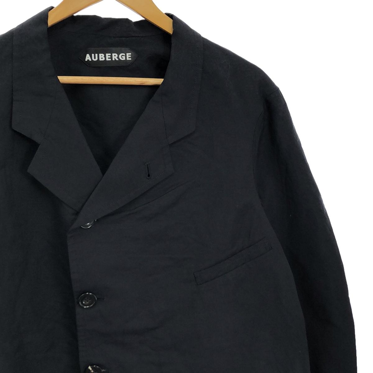 [New] AUBERGE | 2024SS | ATGET Cotton Linen Sack Coat Jacket | 44 | Navy | Men's