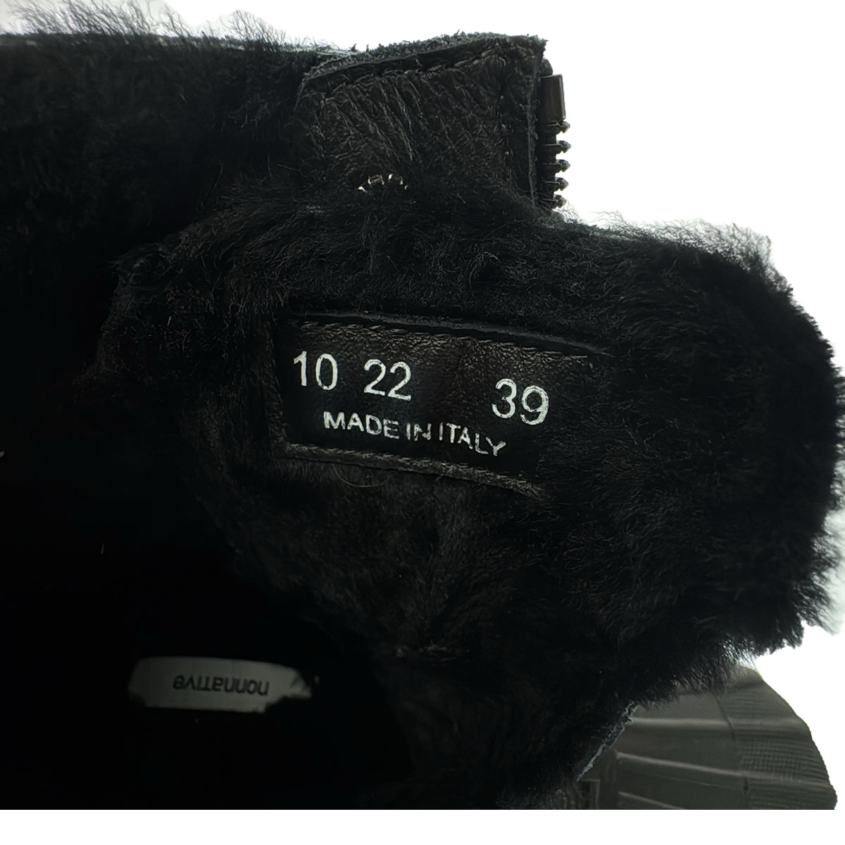 非本地人 / 非本地人 |工人拉鍊鴨靴牛皮橡膠底鴨靴 | 39 |黑色 |女性的